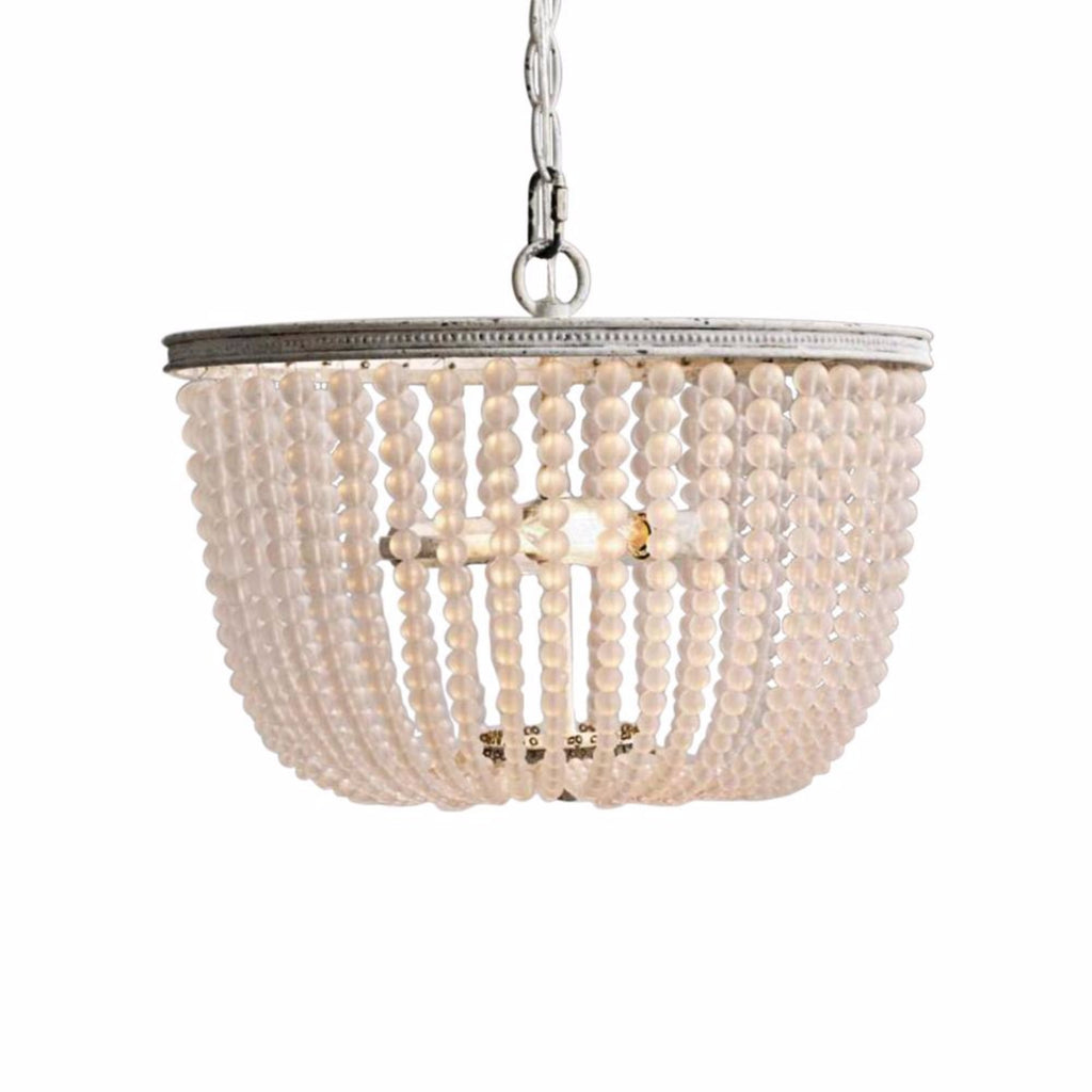 Gabi - Smooth Frosted Beaded  Empire Chandelier - Au Courant Interiors