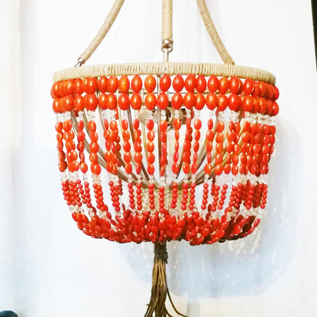 Erica - Coral Stone Open Chandelier - Au Courant Interiors