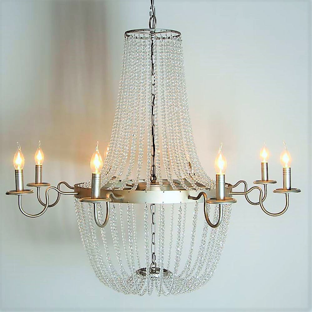 Bernadette - Smooth Crystal Empire Chandelier - Au Courant Interiors