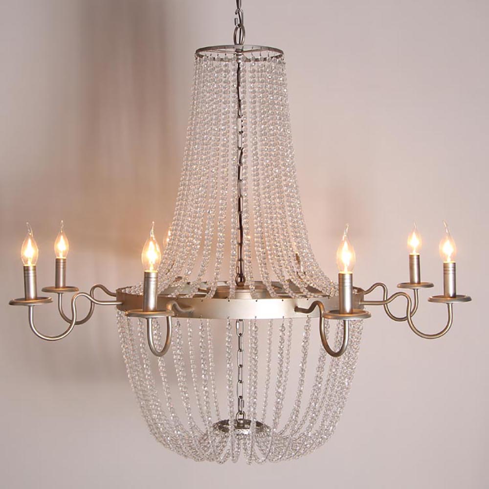 Bernadette - Smooth Crystal Empire Chandelier - Au Courant Interiors