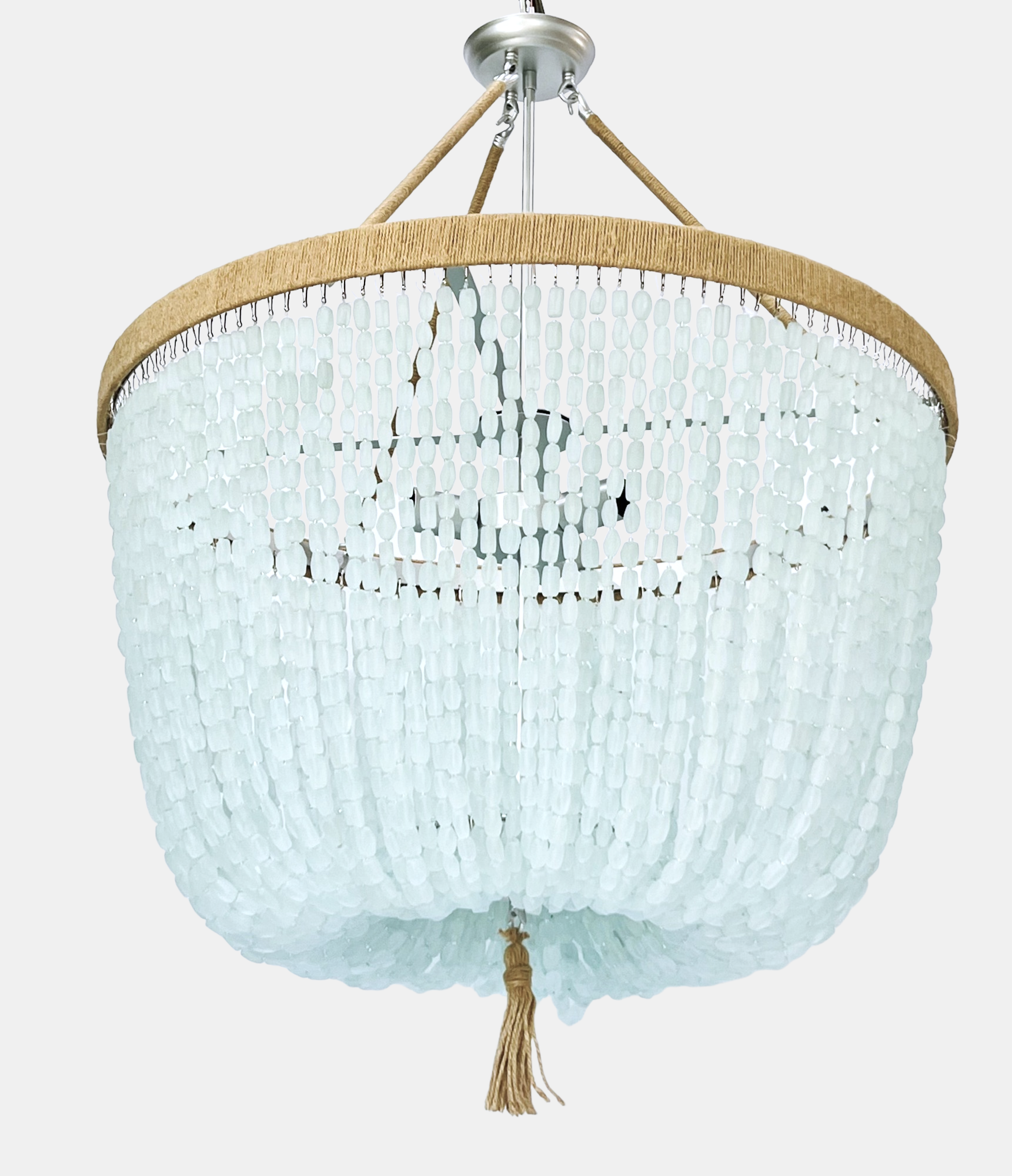 Cynthia - Sea Glass Nugget Open Chandelier